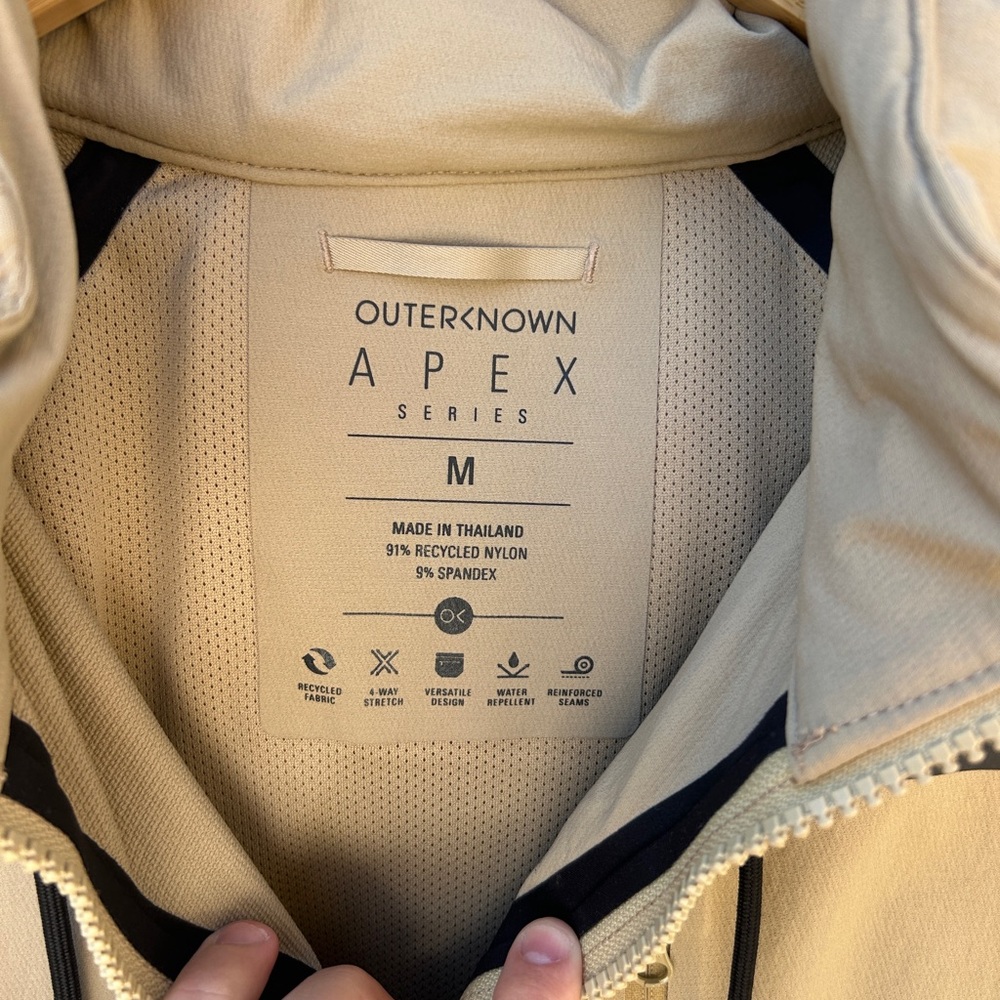 Outerknown Men's Beige Performance Jacket With Zi… - image 3